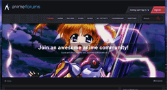 Desktop Screenshot of animeforums.net